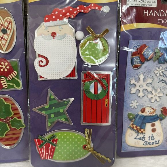 Craft Stickers Handmade 3D Decorative Christmas Santa Snowman Scrapbooking NEW - Picture 3 of 5